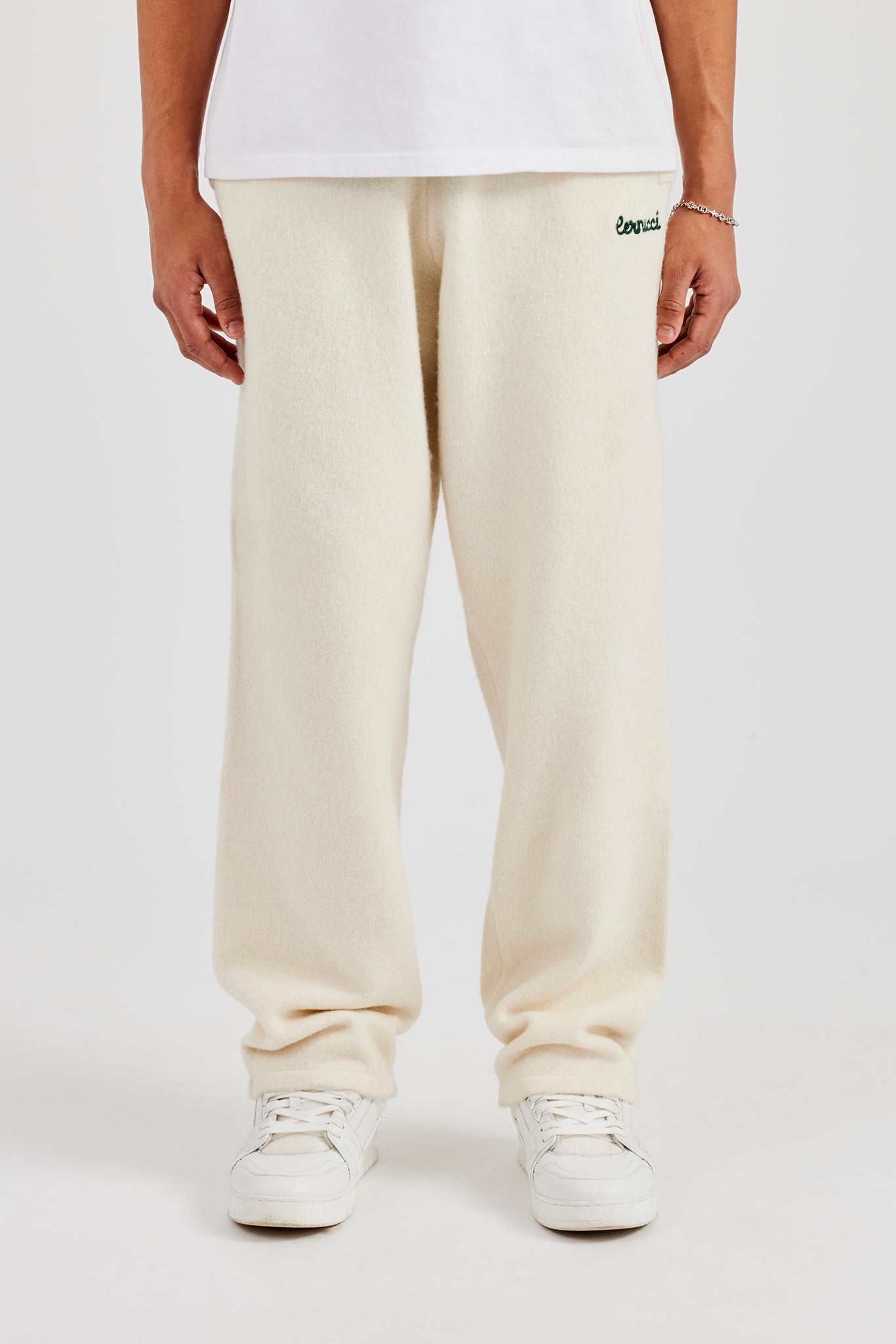 Gestrickte Jogginghose mit geradem Bein